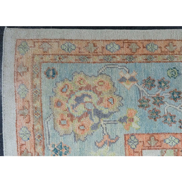 Early 21st Century Turkish Oushak Rug 9'3" x 12'4" #20432 For Sale - Image 5 of 8