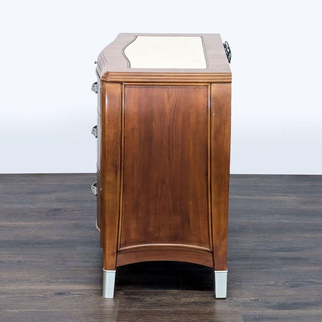Michael Amini Three Drawer Nightstand For Sale - Image 4 of 13