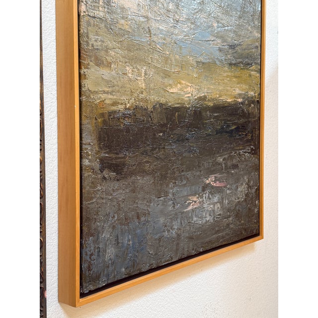 Piotr Strelnik Figurative Sunkissed Blue Landscape Painting, Signed For Sale - Image 12 of 17