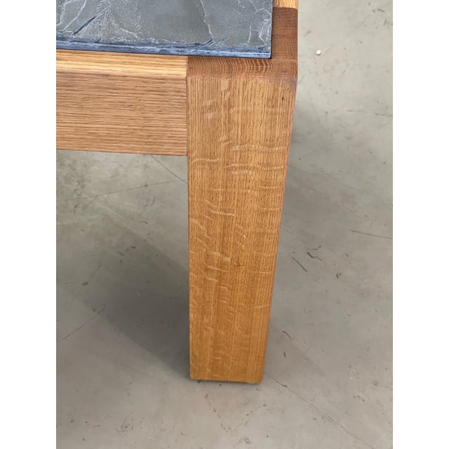 Arts & Crafts Slate Top Oak Tables For Sale - Image 3 of 12