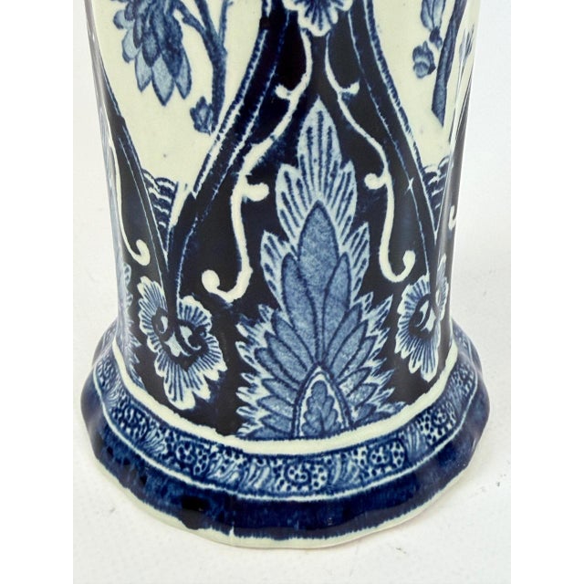 1960s Delft Blue Ceramic Vase by Boch Frères for Royal Sphinx, 1950s For Sale - Image 5 of 9
