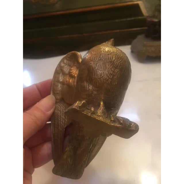 19th C. French Bronze Bird Inkwell For Sale In Los Angeles - Image 6 of 11