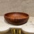 AMBIANIC presents 1970s Modernist studio design Olive Wood Bowl 9.63 diameter x 2.25 h Original vintage Refer to images