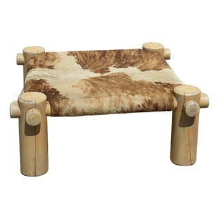 Late 20th Century Cowhide Coffee Table For Sale