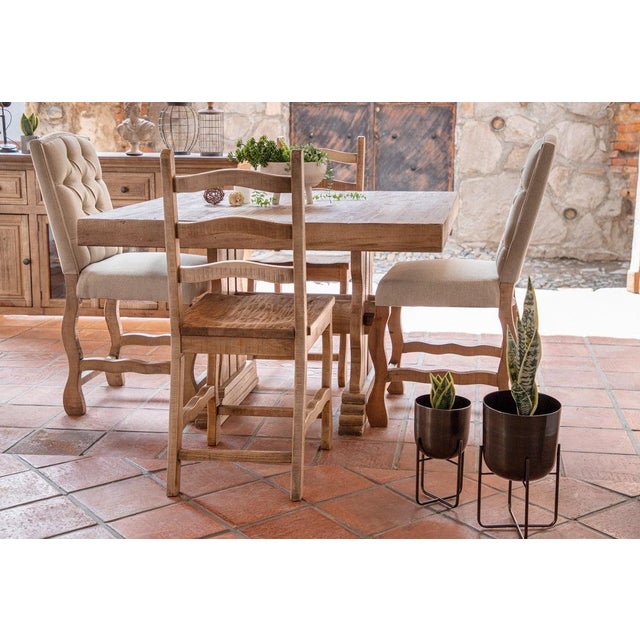 2020s Westwood Farmhouse Style Counter Height Square Dining Table For Sale - Image 5 of 5