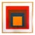 Late 20th Century Josef Albers Art Print 28" Large Homage to the Square Mid-Century Modern Bauhaus For Sale
