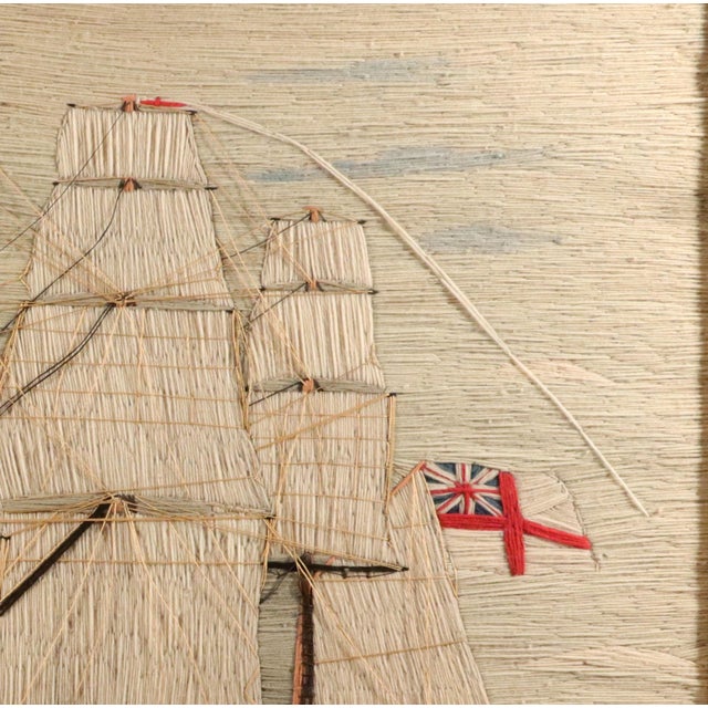British Woolwork: Sails of the Empire, a Full-Rigged Royal Navy Woolie For Sale - Image 4 of 12