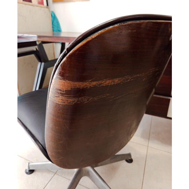 Executive Desk and Tolomeo Chair by Ico Parisi for Mim Roma, 1960s, Set of 2 For Sale - Image 15 of 18