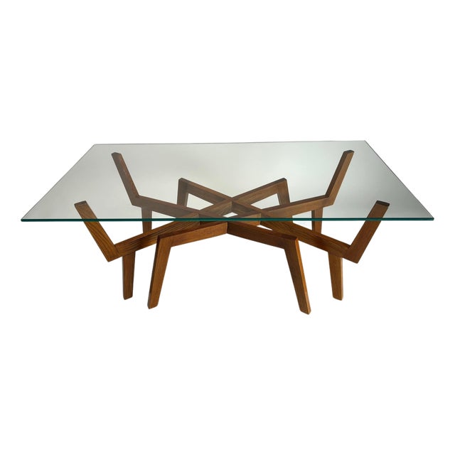 Mid-Century Modern Sculptural Wooden Coffee Table, Italy, 1950s For Sale