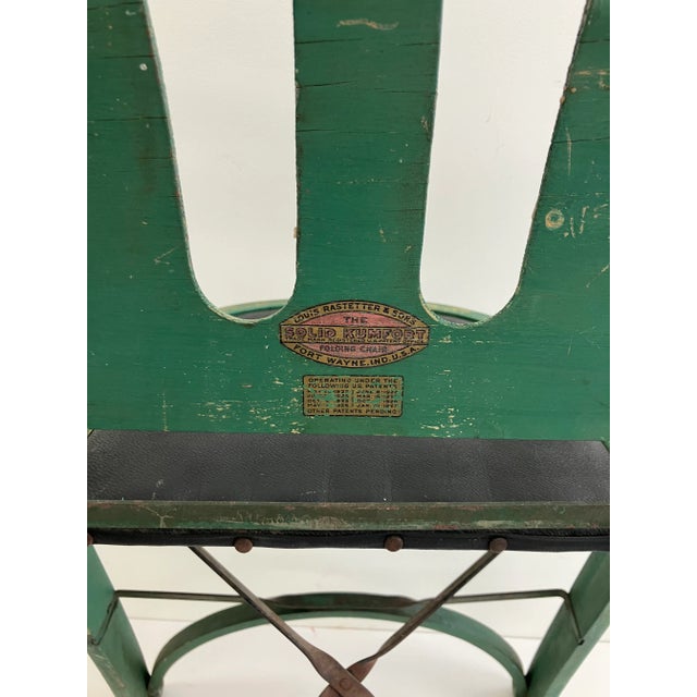 Wood Vintage Painted Folding Chair – St. Louis Chair Co.--Child’s Toy or Decorative Accent (C. 1930s–1940s) For Sale - Image 7 of 10
