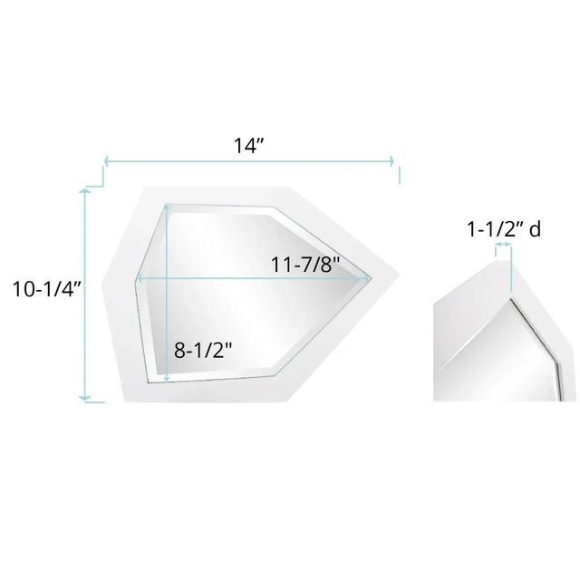 Abrams Mirror - White For Sale In Chicago - Image 6 of 7
