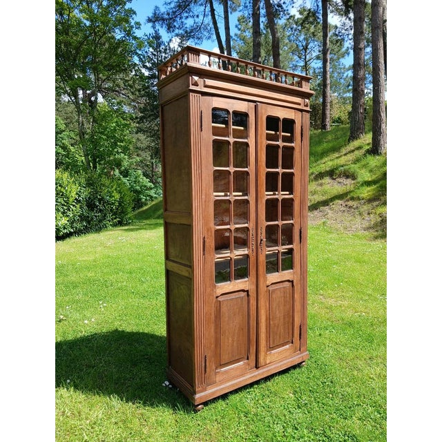 Antique Fir Bookcase, 1900 For Sale - Image 3 of 7