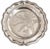 Two Japanese candy dishes, 7" in diameter. From the Meiji period (1868 - 1912) Hand chased floral pattern interiors....