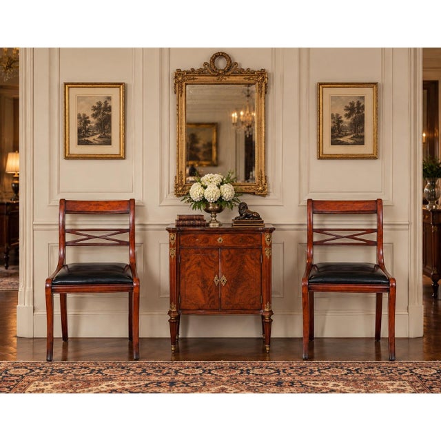 Regency Side Chairs Circa 1820 For Sale - Image 4 of 8