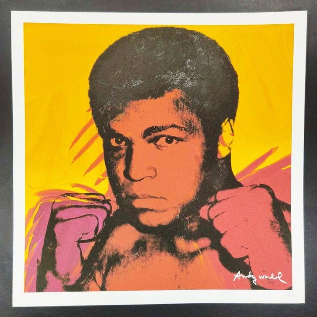 Andy Warhol Muhammed Ali Limited Edition Lithograph by CMOA. Limited Edition Lithograph n 51 / 500 - Numbers signed in...