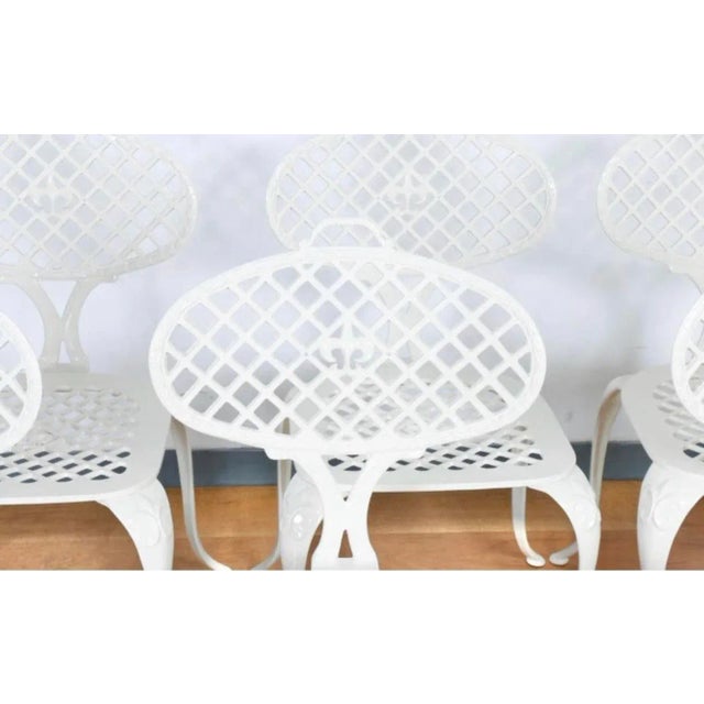 Thinline Cast Iron Vintage Patio Table & 8 Chairs Chairish