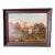 American School, 19th Century Farm Scene W/Halladay Standard Windmill Oil on Canvas Circa 1870 Windmill Inscribed Halladay Standard / Batavia,ILLS For Sale