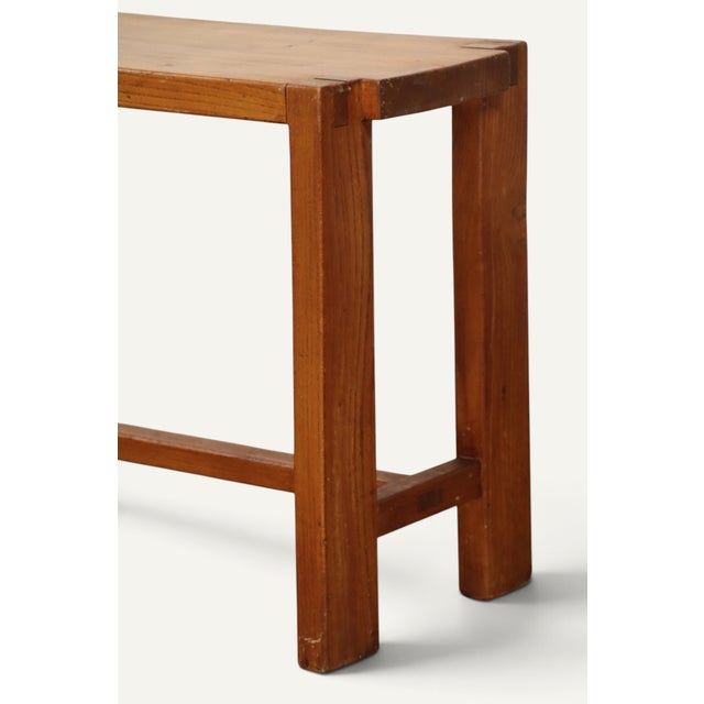 Mid-Century Modern S09 Bench in Elm by Pierre Chapo, 1970s For Sale - Image 3 of 18