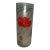 Art Style and Nouveau Vase . Large Early 20th Century Art Nouveau Green Cylinder Frosted Glass Vase With Floral Motif For Sale