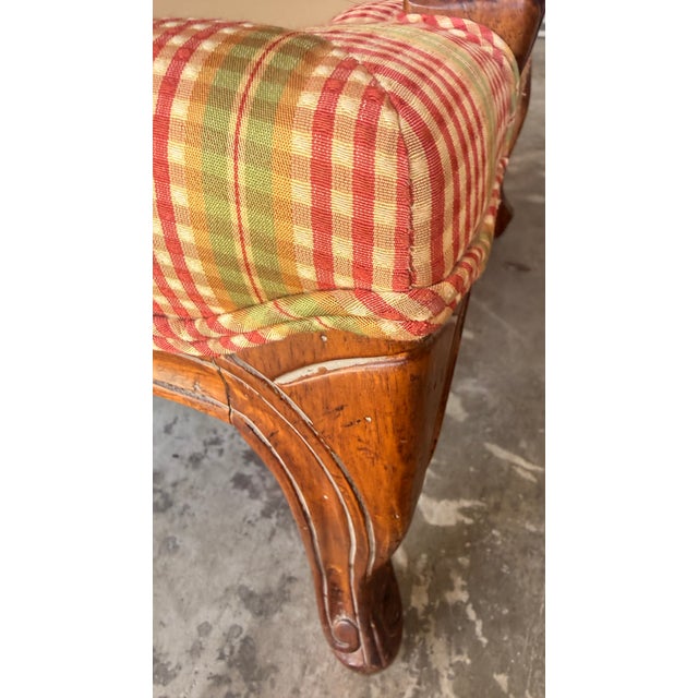 Vintage Century Furniture French Louis XV Style Bergère Lounge Chair For Sale - Image 11 of 16