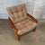 Mid-Century Modern Vintage 1970's Domino Mobler High Back Tweed Lounge Chair For Sale - Image 3 of 11
