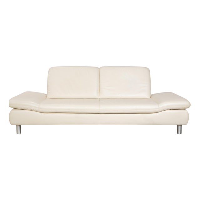 Rivoli 3-Seater Sofa in Cream Leather from Koinor For Sale