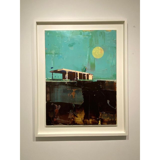 Early 21st Century Dan Parry-Jones, Cabin with Turquoise Sky, 2025, Mixed Media For Sale - Image 5 of 18