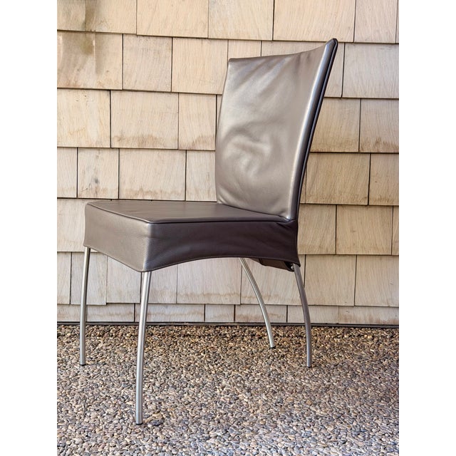 Beautiful set of six original Montis Spica armless dining chairs, showcasing the clean, sophisticated design of Montis,...