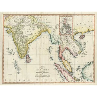 Large Antique Map of the East Indies For Sale