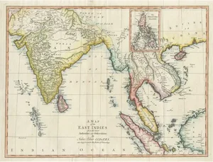 Large Antique Map of the East Indies