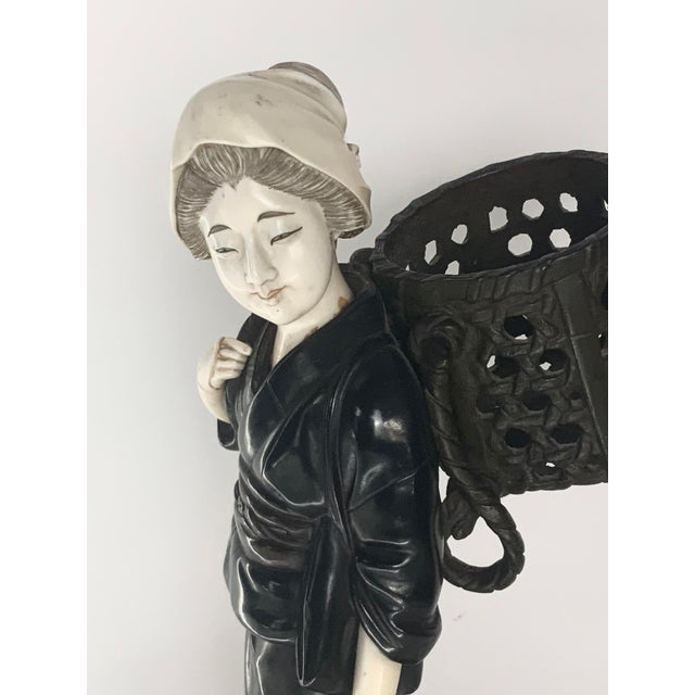 Antique Japanese Bronze Sculpture Figurine, Meiji Era (1868-1912) For Sale - Image 4 of 13