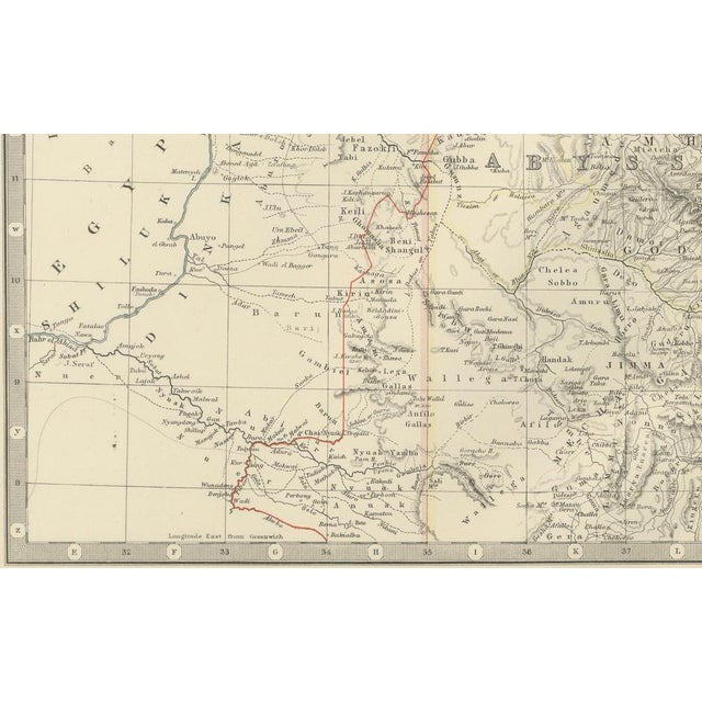 Title: Abyssinia and Upper Nubia, 1903 - Detailed Map of the Horn of Africa Region This fascinating map titled "Abyssinia...
