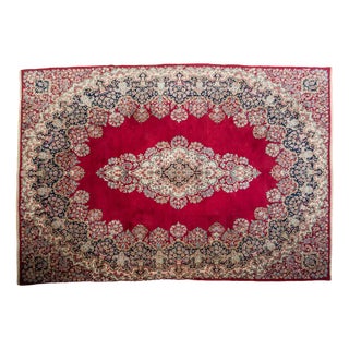 Middle Eastern Hand-Knotted Kerman Rug For Sale