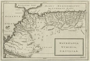 Map of North Africa, 1740