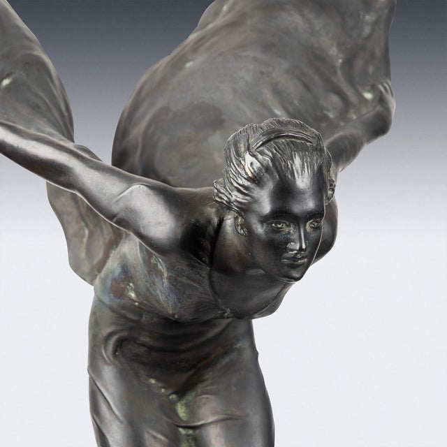 Charles Sykes, Rolls Royce Spirit of Ecstasy No.13, 1890s-1910s, Bronze For Sale - Image 9 of 18