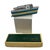 Metal Mid-Century Novelty "Queen of Tsawwassen" Cruise Ship Enameled Lighter For Sale - Image 7 of 10
