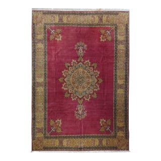 Antique Tabriz Rug 7'11'' X 11'2'' For Sale