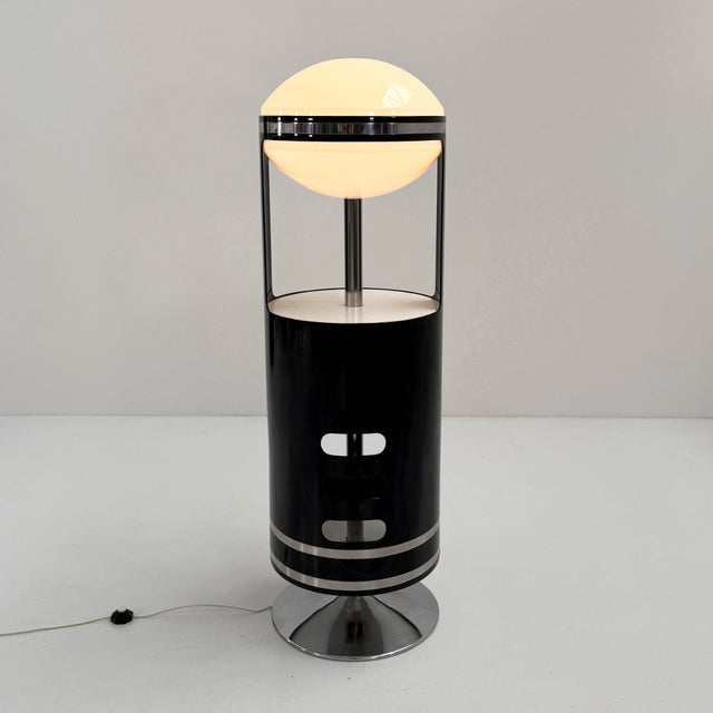 Rotating Bar Cabinet with Lamp, 1960s For Sale - Image 6 of 15