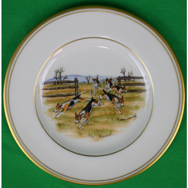 Set X 11 Frank Vosmansky X Abercrombie & Fitch Porcelain Bread Plates For Sale - Image 10 of 14