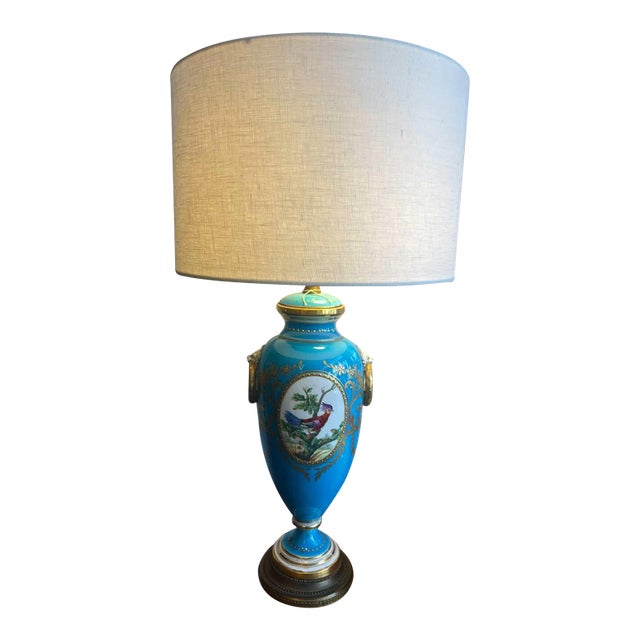 Antique French Sèvres Table Lamp For Sale