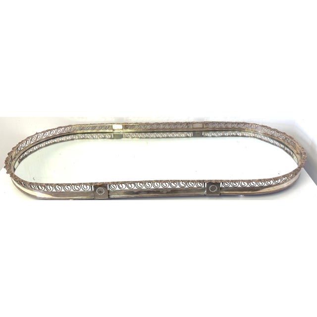 Silver Large Sheffield Plate Mirrored Table Centerpiece / Plateau, Attributed Boulton For Sale - Image 8 of 18