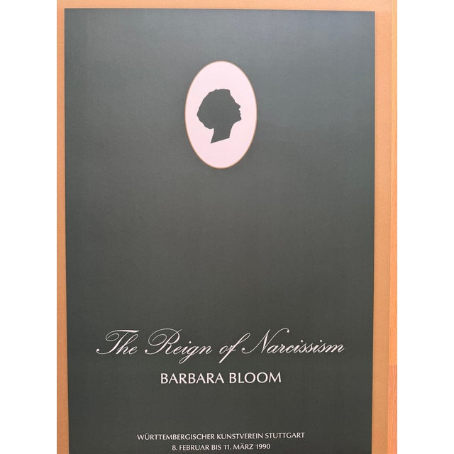Barbara Bloom, the Reign of Narcissism, 1990, Württembergischer Kunstverein Stuttgart, Original Exhibition Poster, Printed in Germany For Sale - Image 12 of 12