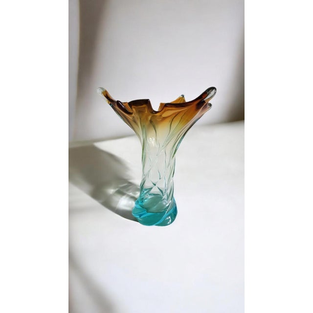 Murano Glass Vase, 1970s For Sale - Image 6 of 6