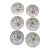 Six Antique Meissen 6" Porcelain Plates With Hand Painted Garden Flowers & Gilt Highlights For Sale