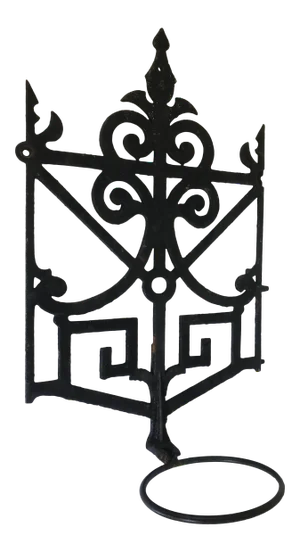 Repurposed Iron Wall Hanging Plant Stand
