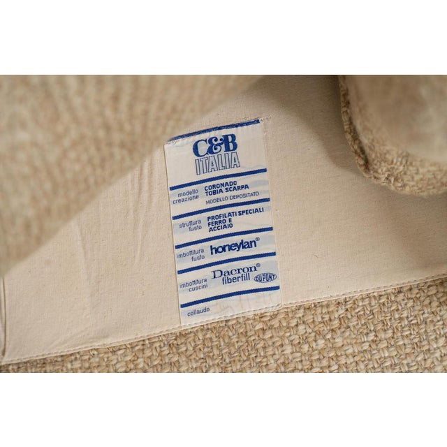 Beige Coronado Armchairs by Tobia Scarpa for C&B, Italy, 1970s, Set of 2 For Sale - Image 8 of 13