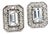 Natural Sapphire Diamond Stud Earrings 14k W Gold 0.96 TCW Certified For Sale