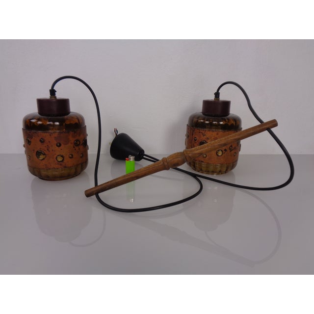 Dutch Copper and Glass Ceiling Lamp by Nanny Still for Raak, 1960s For Sale - Image 14 of 18