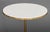 Paul McCobb (American, 1917-1969) for Directional Brass Tripod Side Table, with circular white glass top. 22.25" H x 20.5"...