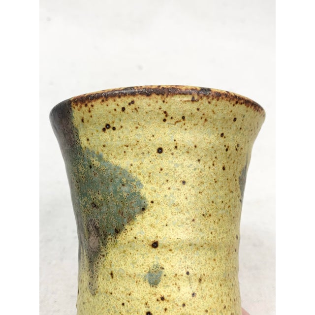 Vintage Handmade Pottery Vase For Sale - Image 9 of 12